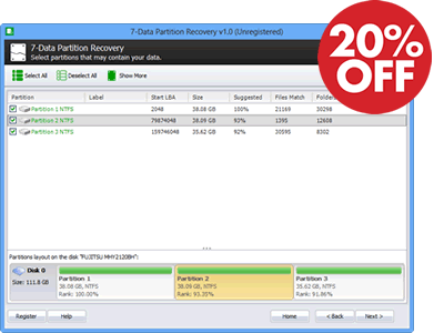 7-Data Partition Recovery 20%